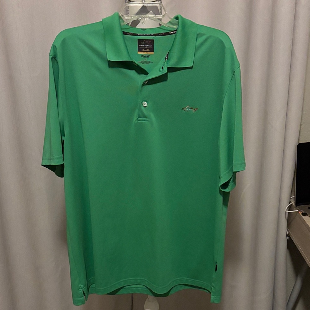Greg Norman Vibrant Green Polo Shirt